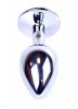Korek analny z diamentem Jewellery Silver PLUG- Pink